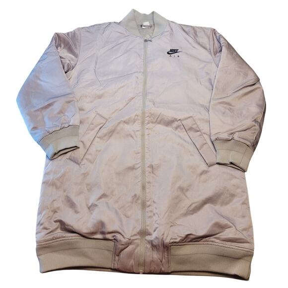 Nike Air Therma-Fit Women’s Bomber Jacket Large Gray DD4640-033 NWT $180 - Picture 4 of 7